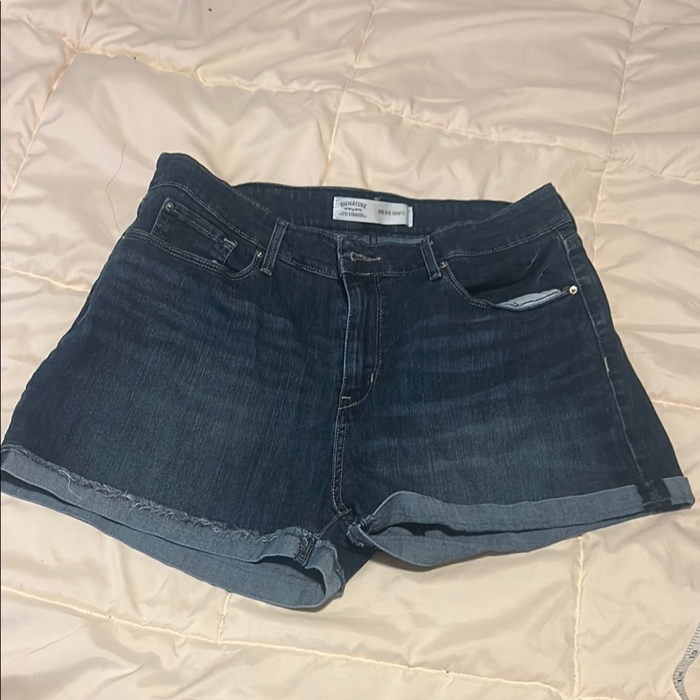 Signature by Levi Strauss Blue Jean Shorts Relaxed Fit